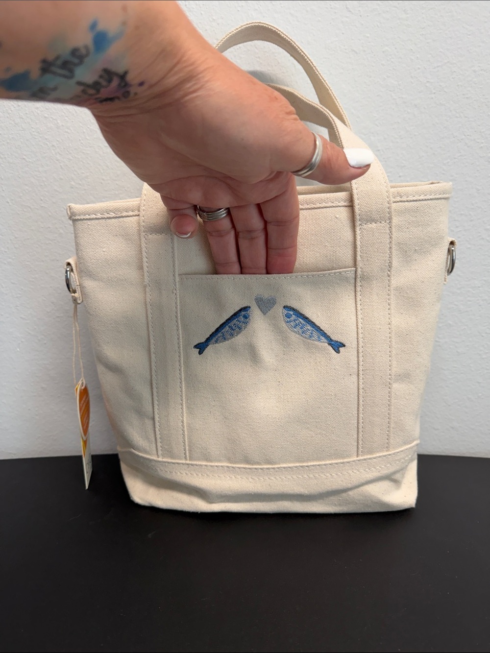 C&C California | Mini Canvas Tote w/ Wristlet, Bag Charm & Crossbody Strap ๐ - Picture 4 of 10